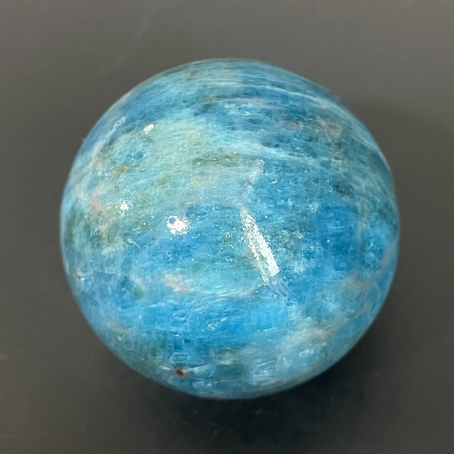 

Natural Crystal Apatite Ball Rock Decoration Rough Polished Quartz Stone Healing