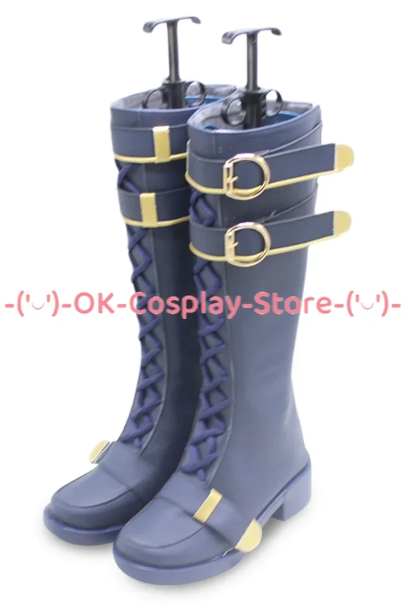 [Angepasst] Sorasaki Hina Cosplay Schuhe Spiel Blau Archiv Anime Roleplay Prop Halloween Karneval Urlaub Party PU Leder Stiefel