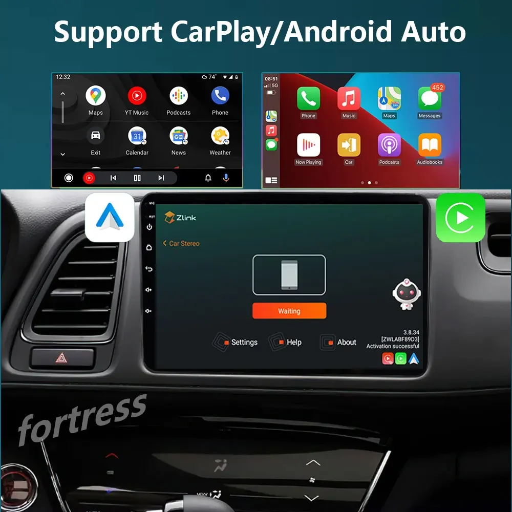 Автомагнитола carplay 2 din Android 13, мультимедийный видеоплеер с gps-навигацией для Honda Hr-V Hrv Xrv Vezel 2013 -2019