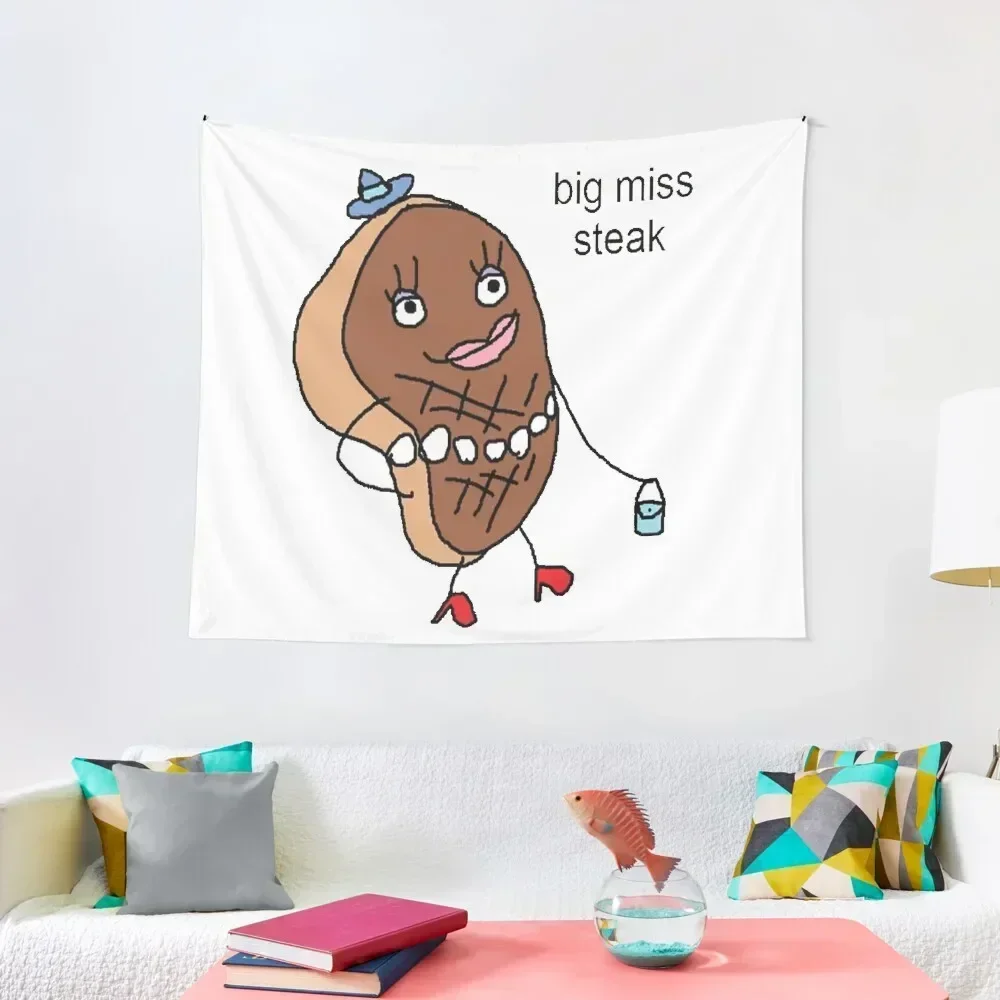 Big Miss Steak Tapestry Bed Room Decoration Cute Room Decor Tapestry