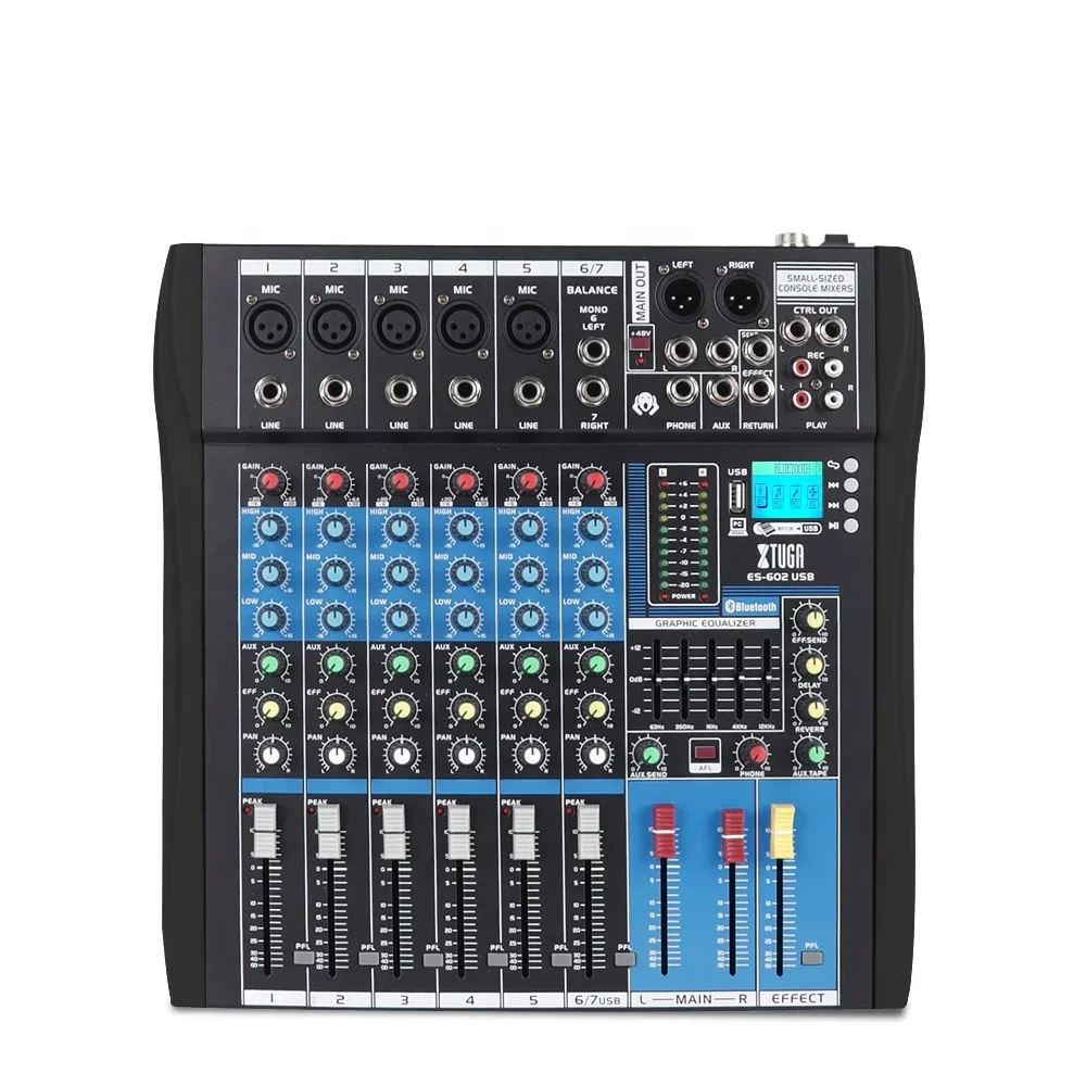 Top Quality Live Optical Audio Kit Mixer Live Sound With USB MP3 Blue.tooth