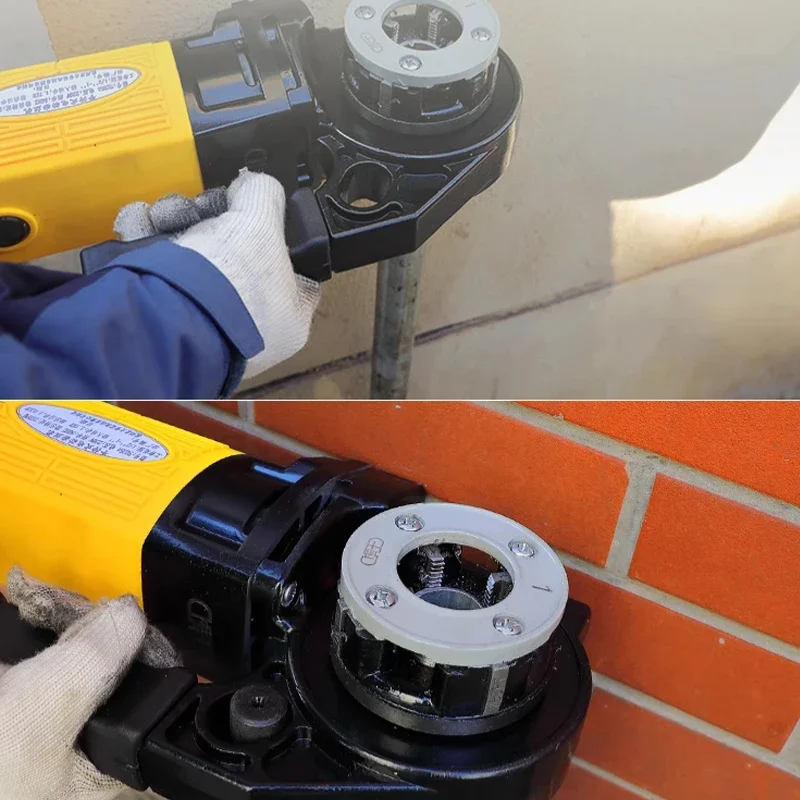 

220V Electric Pipe Threading Machine Portable Hand-Held Steel Pipe Plastic Iron Pipe Hinge Thread Galvanized Pipes Threading