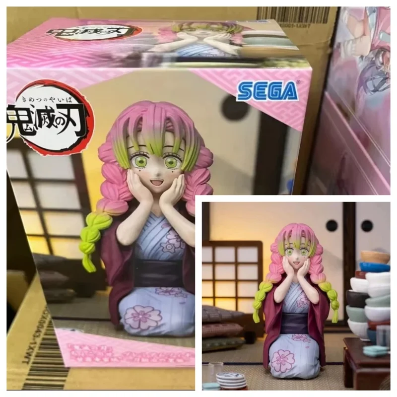

New Goods Sega Original Demon Slayer Kanroji Mitsuri Premium Chokonose Figure Katanakaji No Sato Hen Kawaii Anime Model Gifts