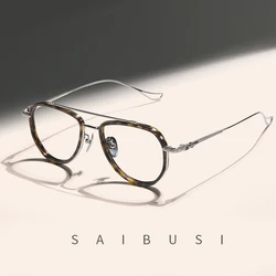 Fashion luxury glasses frame men top quality Titanium designer optical eyewear Myopia reading women prescription eyeglasses
