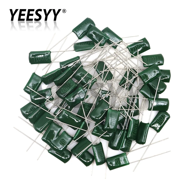 50pcs Polyester film capacitor 630V 1nF 1.5nF 10nF 22nF 33nF 47nF 2J102J 2J152J 2J222J 2J472J 2J682J 2J103J 2J223J 2J333J 2J473J