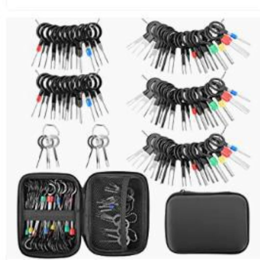 Terminal Removal Tool Kit 60Pcs for Car Connector Extractor Depinning Tools with Push Pull Action and Storage Case