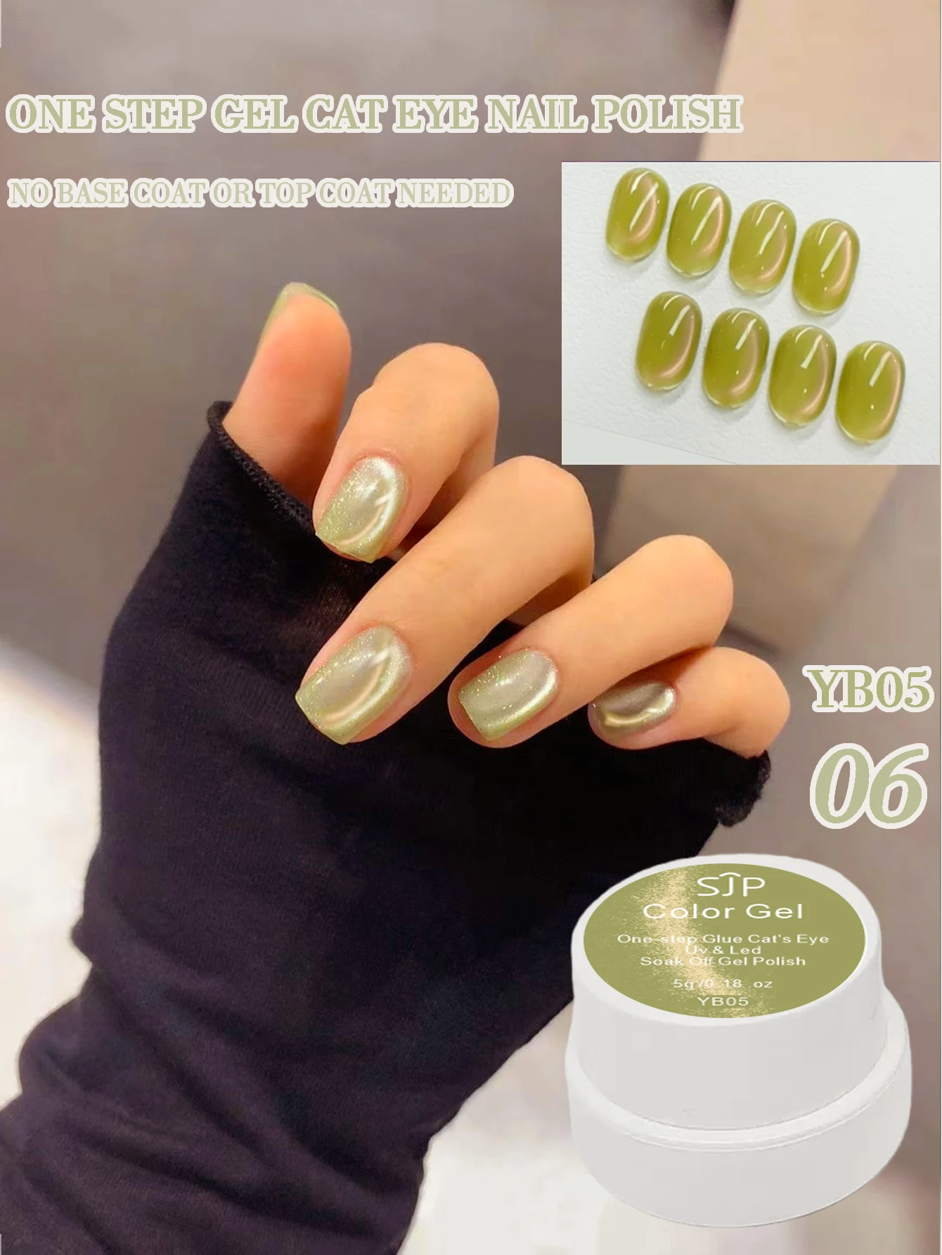 5G Fruit Cat Eye Esmalte de uñas en gel UV, gel de un solo paso, no se necesita capa base ni capa superior, perfecto regalo de Navidad para niñas.