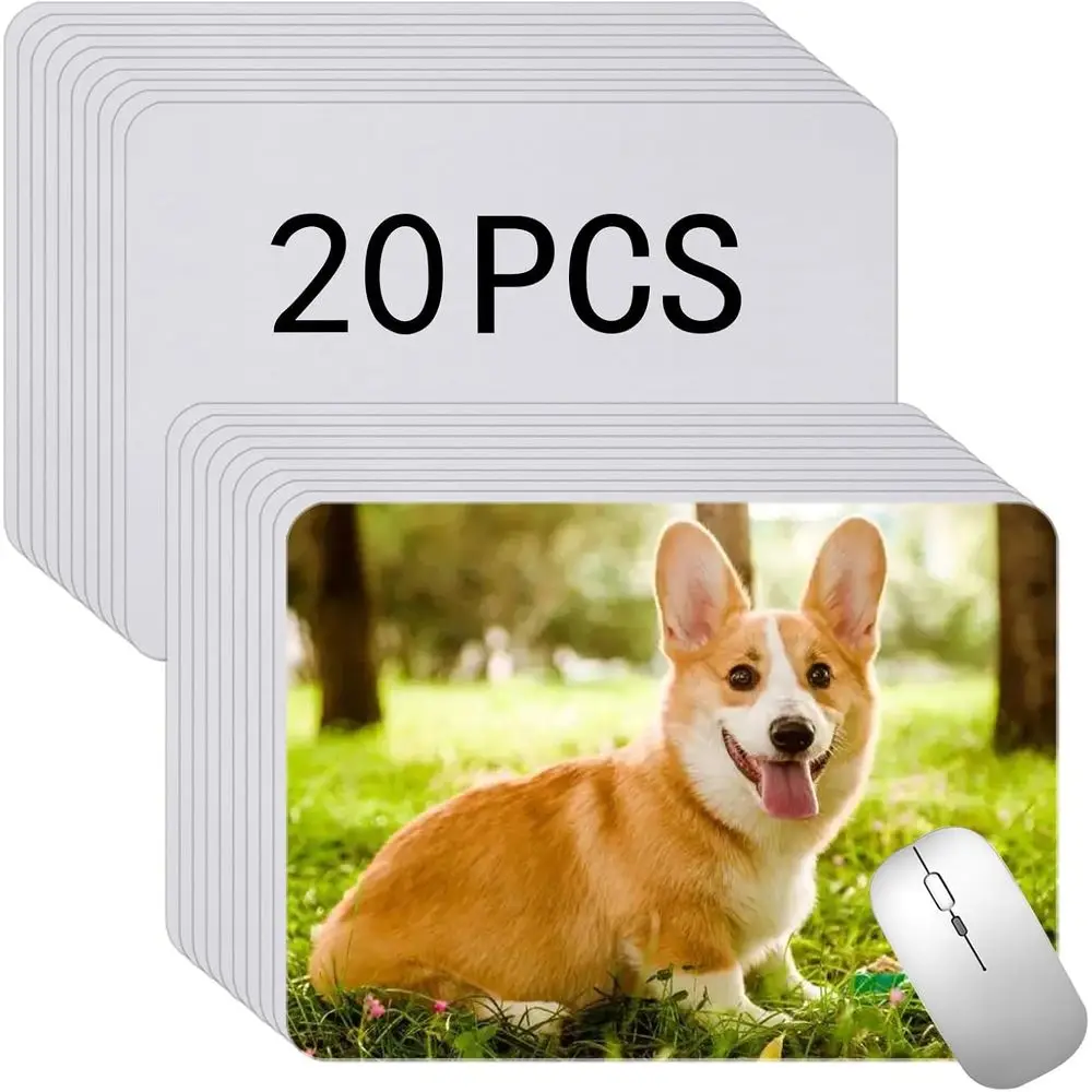 

Customizable Large Mouse Pad with Heat Transfer, Non-Slip 24x20x0.2cm