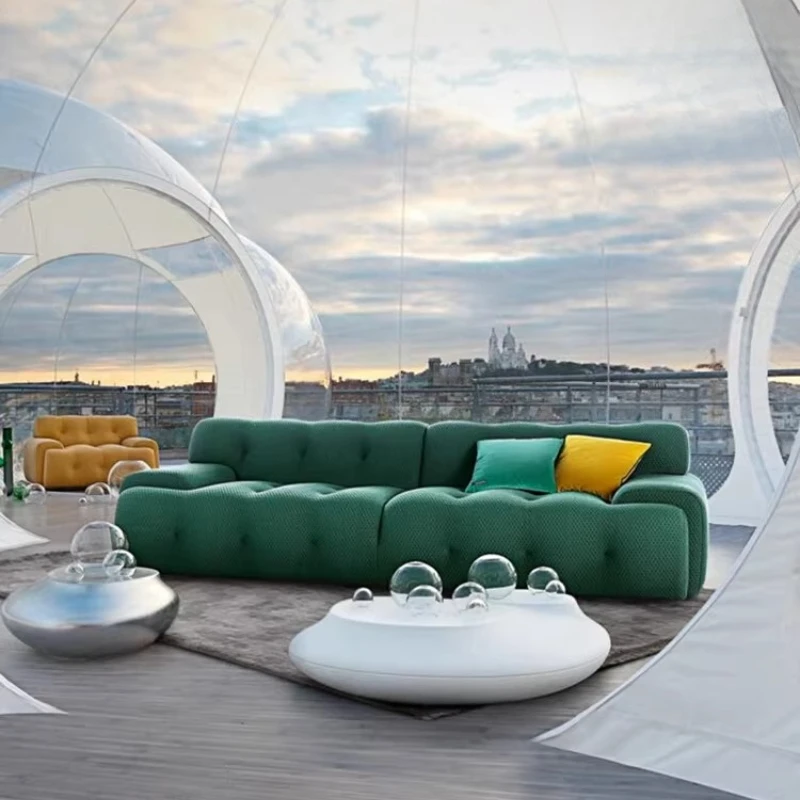 

Internet celebrity creative modern, simple small apartment living room, straight biscuit fabric sofa