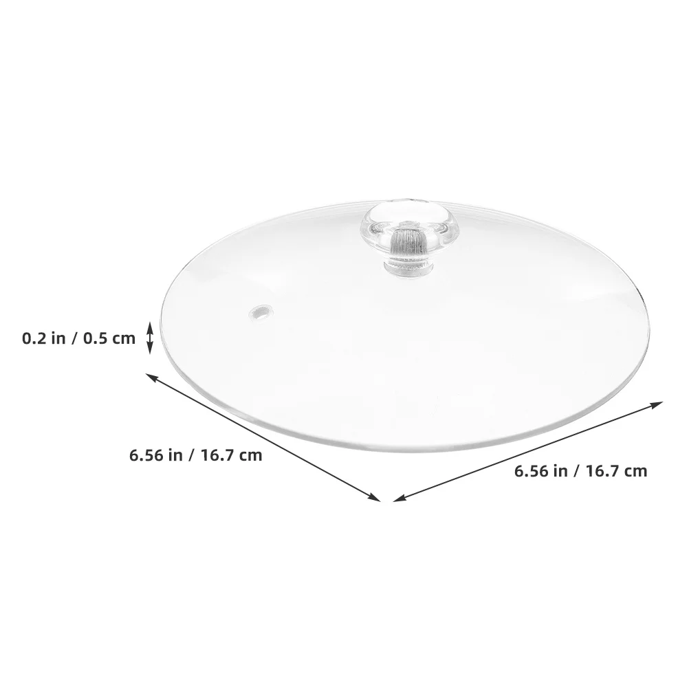 

Universal Glass Lid for Pots Pans Woks Transparent Heat Resistant with Ventilation Holes Cooking Pot Cover