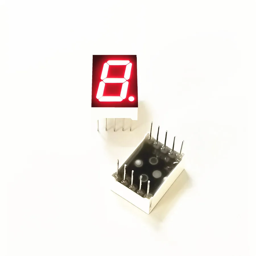 10Pcs 0.52Inch 1Bit Red Light Digital Module KYX-5121AS/BS 10Pin 12.5*17.5*7MM LED Digitron Anode Common Cathode Digital Tube ﻿