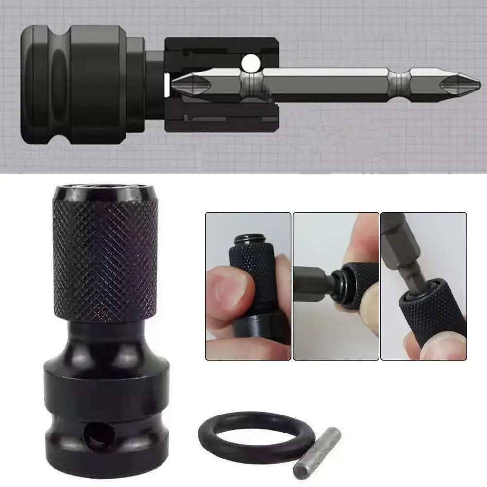 Drill Chuck Converter Socket Adapter Hex Shank 1/2