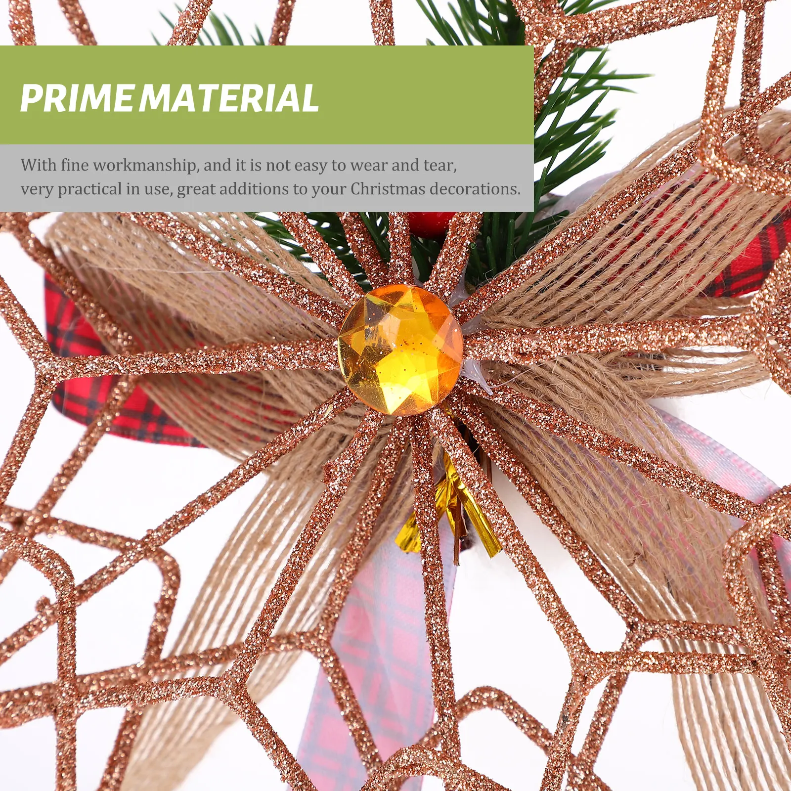 

Christmas Tree Topper Decoration Holiday Xmas Party Ornament Festive Tree Decorations Elegant Design Home Party Photo