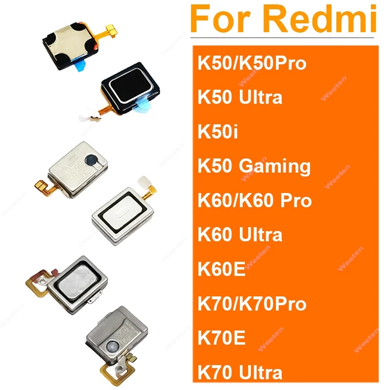 

Front Top Earpiece Ear Sound Speaker Flex Cable Receiver Repair For Xiaomi Redmi K50 K50i K60 K60E K70 K70E Pro Ultra K50 Gaming