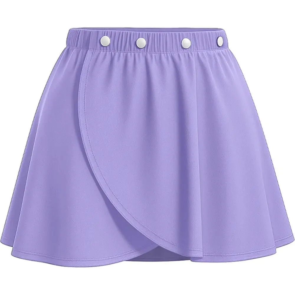 Durable High Waisted Ballet Skirts Asymmetric Hem Breathable Dance Skirt Side Slit Dance Wrap Skirt Dance Practice