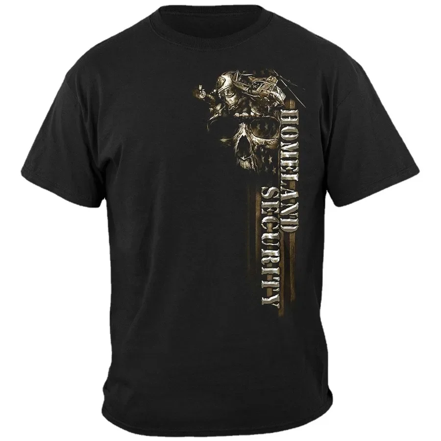 Land & Air and Sea Homeland Security American Soldier T-Shirt. Summer Cotton O-Neck Short Sleeve Mens T Shirt New S-3XL
