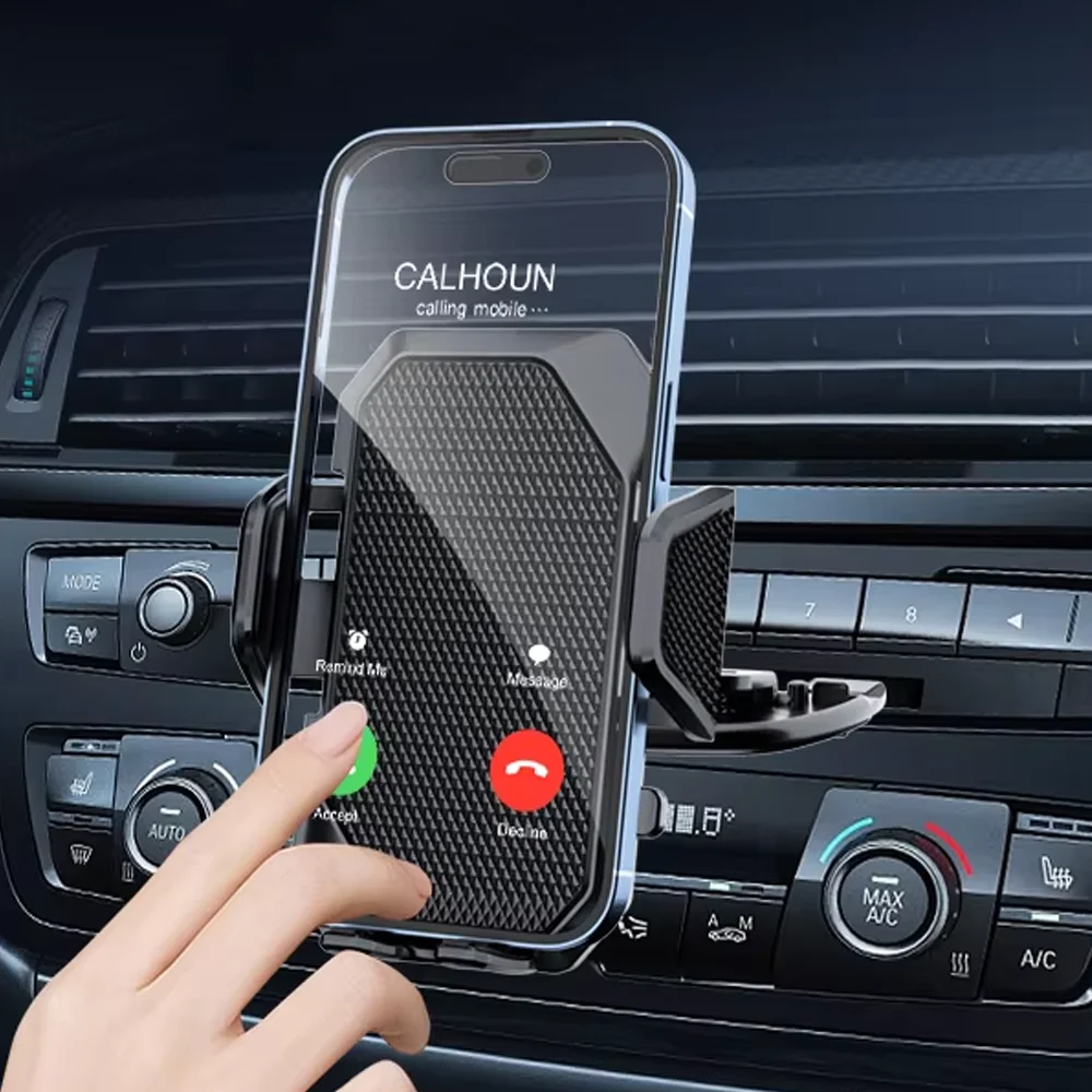 Universal Car CD Slot Phone Holder One-Touch Release Anti-Drop for IPhone 15/14 Pro Max Xiaomi Samsung Galaxy Auto Accessories