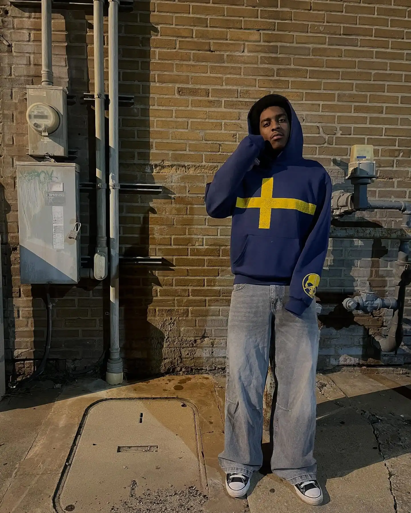 Y2k نمط السويد خطابات طباعة هوديس الجرونج الشارع الشهير البلوز القمم المتضخم هوديي Harajuku ملابس رياضية غير رسمية الرجال الملابس #2