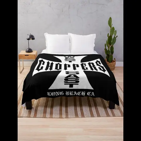 West Coast Choppers Throw Blanket  Soft Plush Fleece for Cozy Comfort on Sofa or Bed Perfect Gift Idea