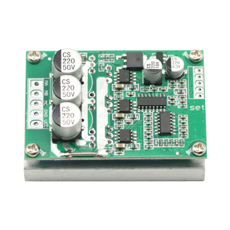 500W 15A DC 12-36V Brushless Hall Free Motor Driver Board High Power Motor Foward Reverse Speed Controller Control Switch Module