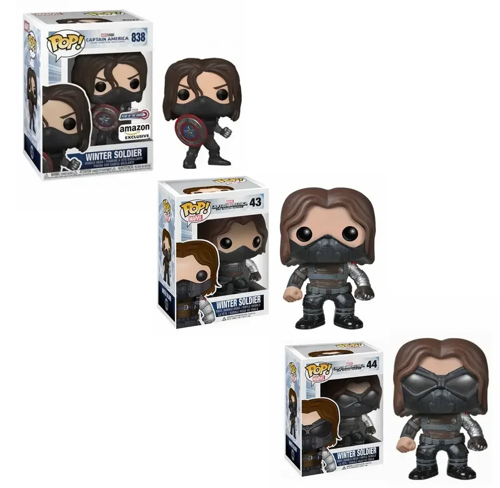 Funko POP  Studios Captain America the Winter Soldier 838# 43# 44# Black Widow 42# Vinyl Figure Collection Model Doll Toys