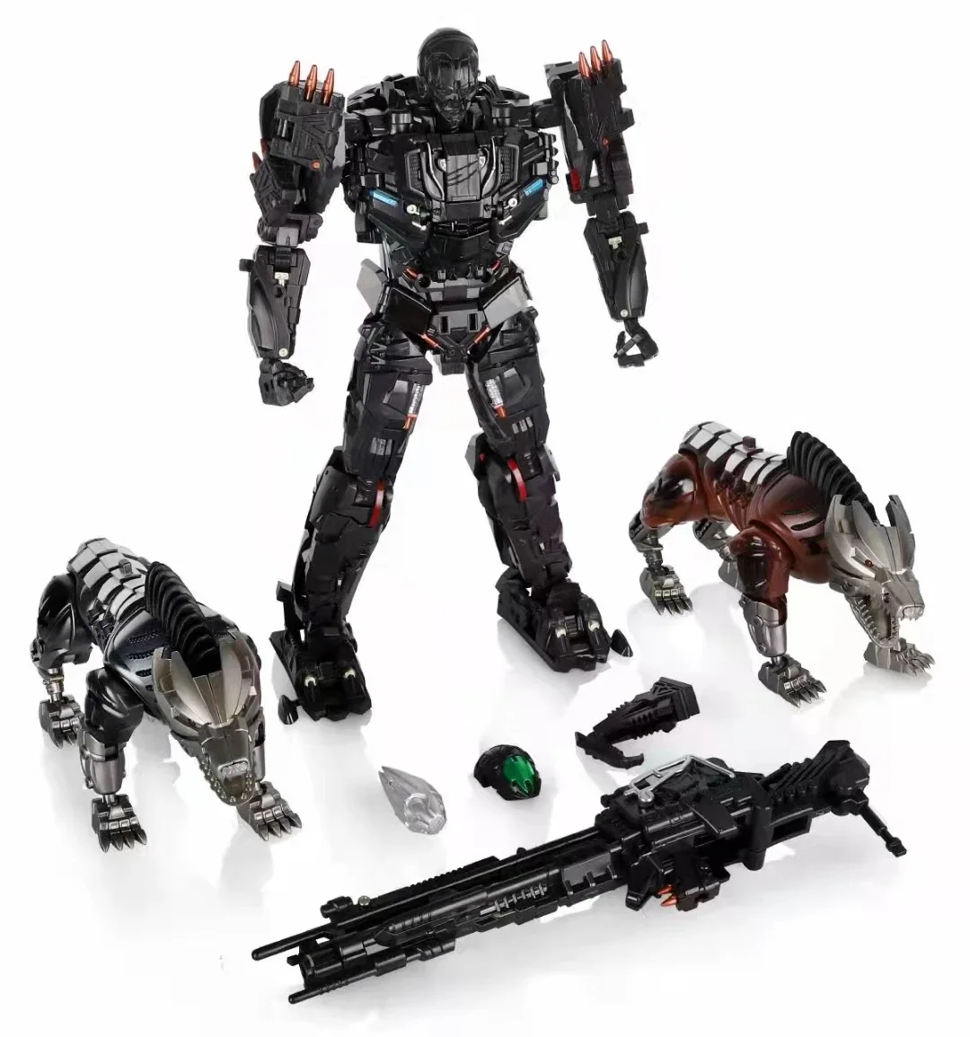 W MAGAZYNIE Transformation VISUAL TOYS VT-01 VT01 VT-01B Bounty Hunter Lockdown with Two Dogs Alloy Metal Action Figure Toy Gift