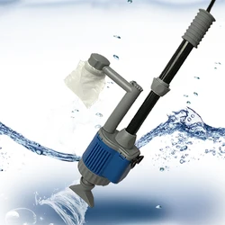 20/28W Electric Fish Tank Water Change Pump Aquarium Cleaning Tools Water Cleaner Siphon Water Filter Pump Aquarium Accessories