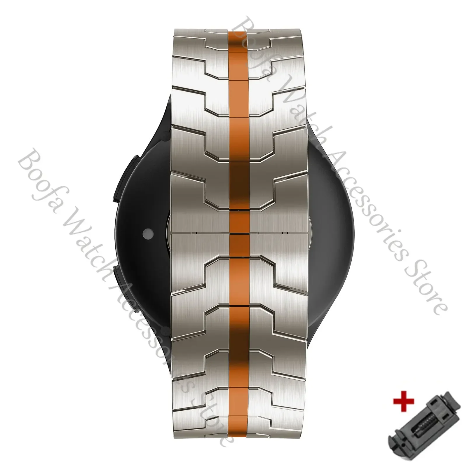 20mm 22mm Titanium Color Strap For HUAWEI WATCH 4 PRO GT3 46mm Meral Band For Samsung Galaxy Watch 5 Pro 40 44 46 45mm Bracelet