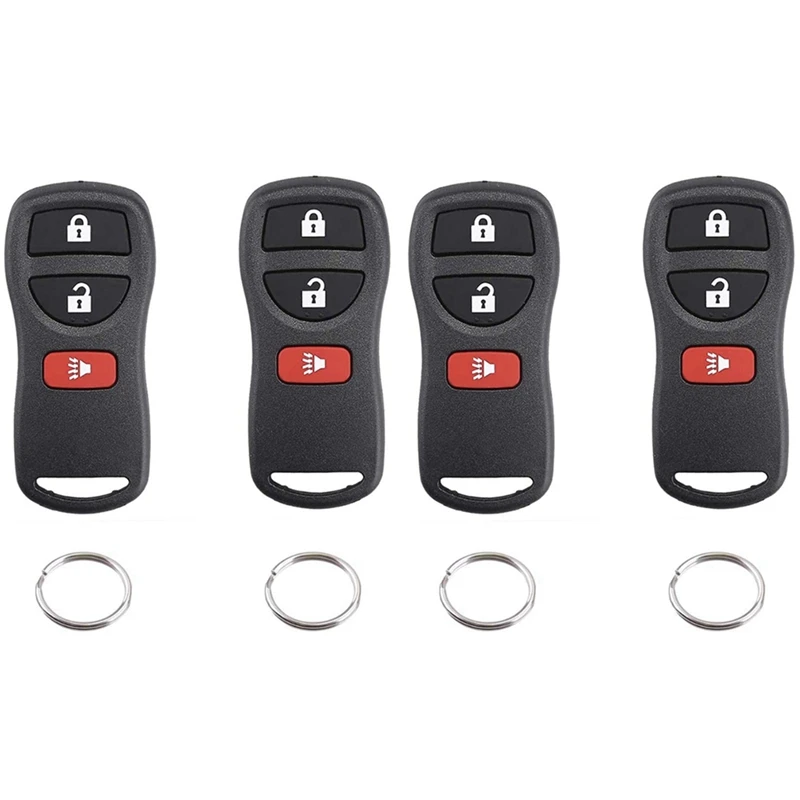 

4 Key For Nissan Frontier Murano Quest NV Pathfinder Xterra Versa Car Keyless Entry Remote For KBRASTU15