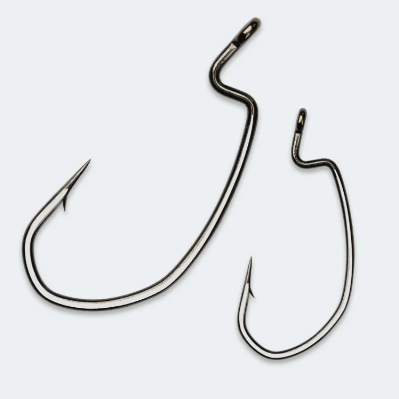 كبير الحجم الصيد دودة هوك 6X تعزيز المحيط الأسماك واسعة البطن السنانير تكساس كارولينا الحفارات صيد السمك مجموعة 10 قطع بيع