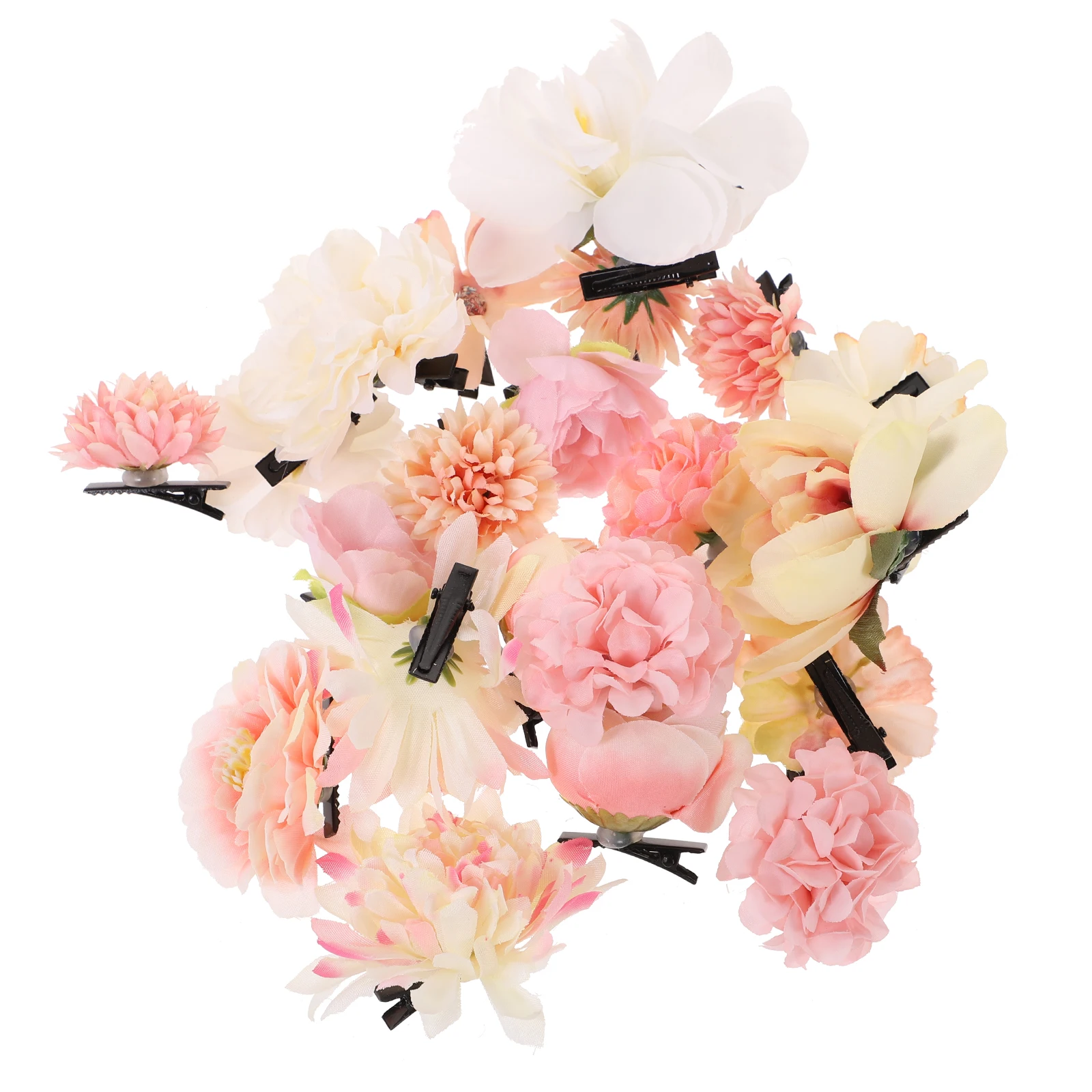 

21 Pcs Flower Hair Clip Set Clips for Kids Decorations Girls Summer Accessories