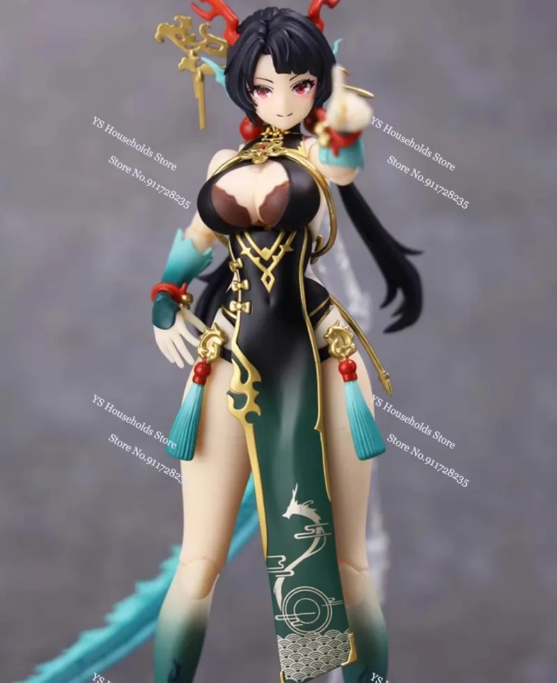 CANGTOYS Original 1/12 Loong mignon fille Figurine Mini vert Dragon monstre soldat 6 "blanc Samael Figurine Collection