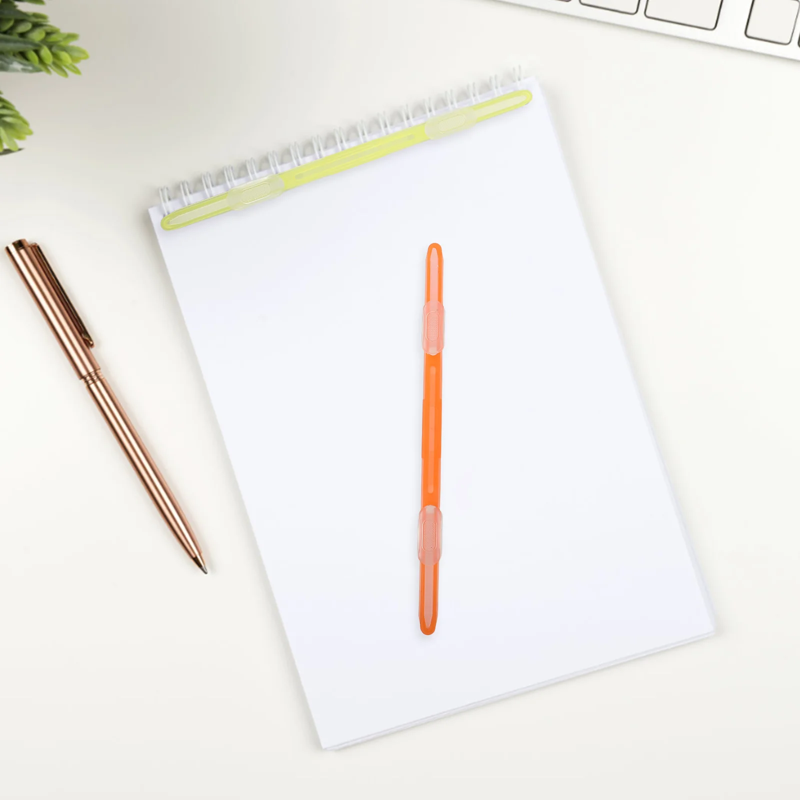 

36Pcs Double Hole Binder Clips Plastic Binding Fasteners for School Papers Office Document Home File Organization Clips