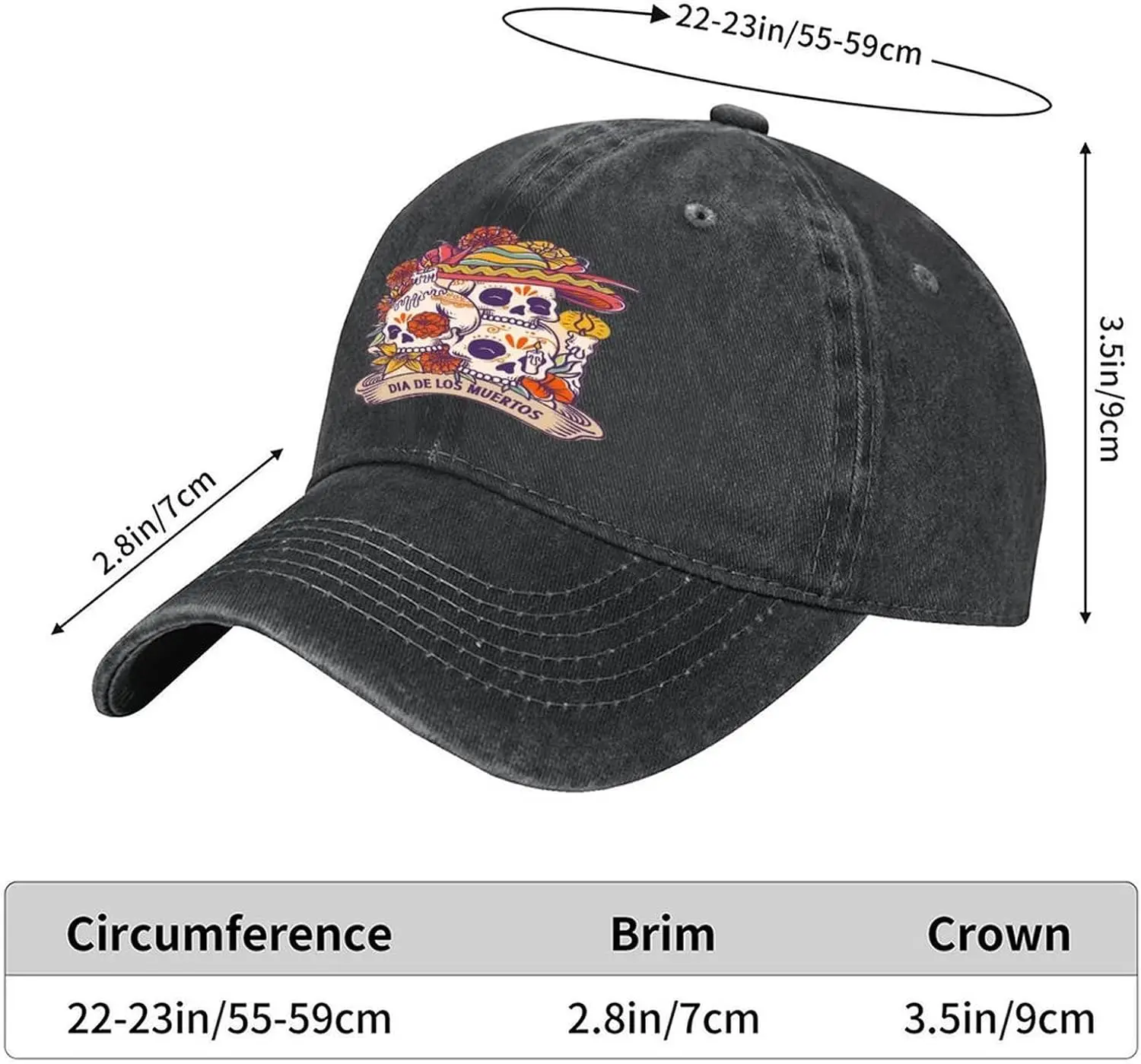Unisex Washed Denim Cap Vintage Comfort Sun Protection Cotton Stylish Adjustable Outdoor Sports Hat Glory Hands