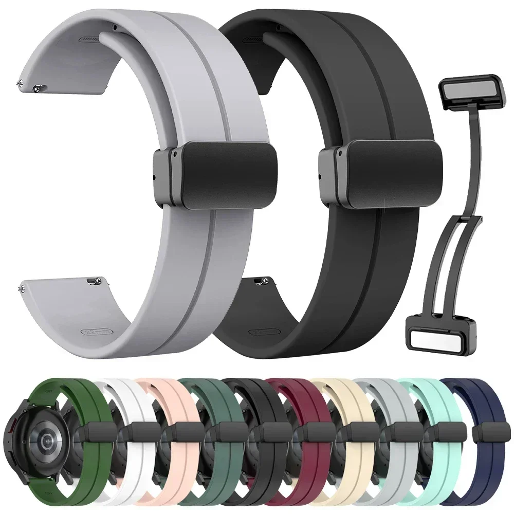 22mm 20mm Silicone Magnetic Band For COLMI P81 P71 C8 Max Sport Bracelet For COLMI i28 Ultra P73 V73 P28 Plus C81 M40 i11 Correa
