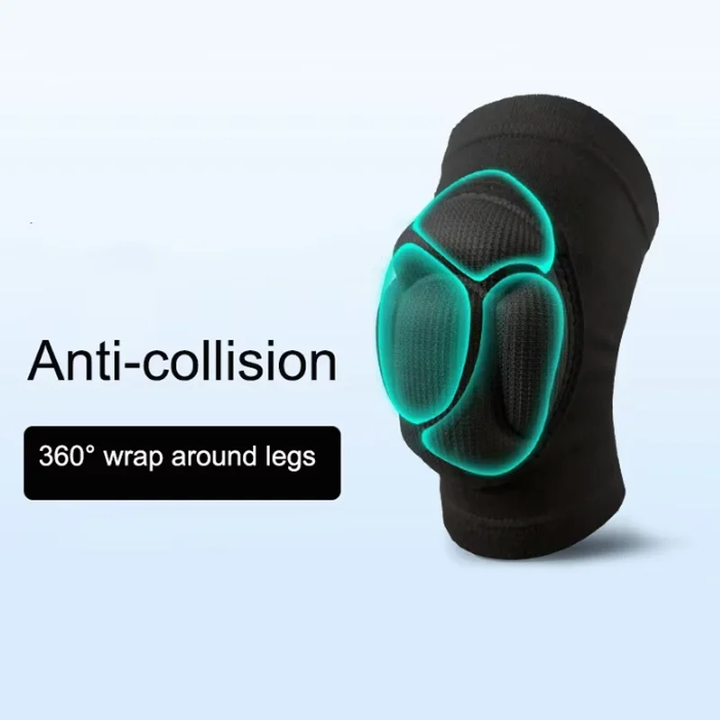 1/2/3Pairs Thickened Knee Pads Elastic Anti-collision Sponge Non Slip Basketball Knee Pads Skating Breathable Knee Protector