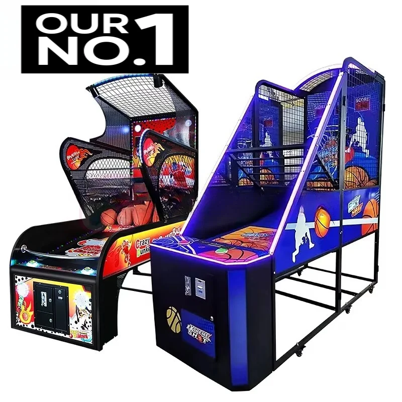 Commercial Basketball Shooting Machine Customized Indoor Arcade Electronic Sports Entertainment Equipment Factory Supply