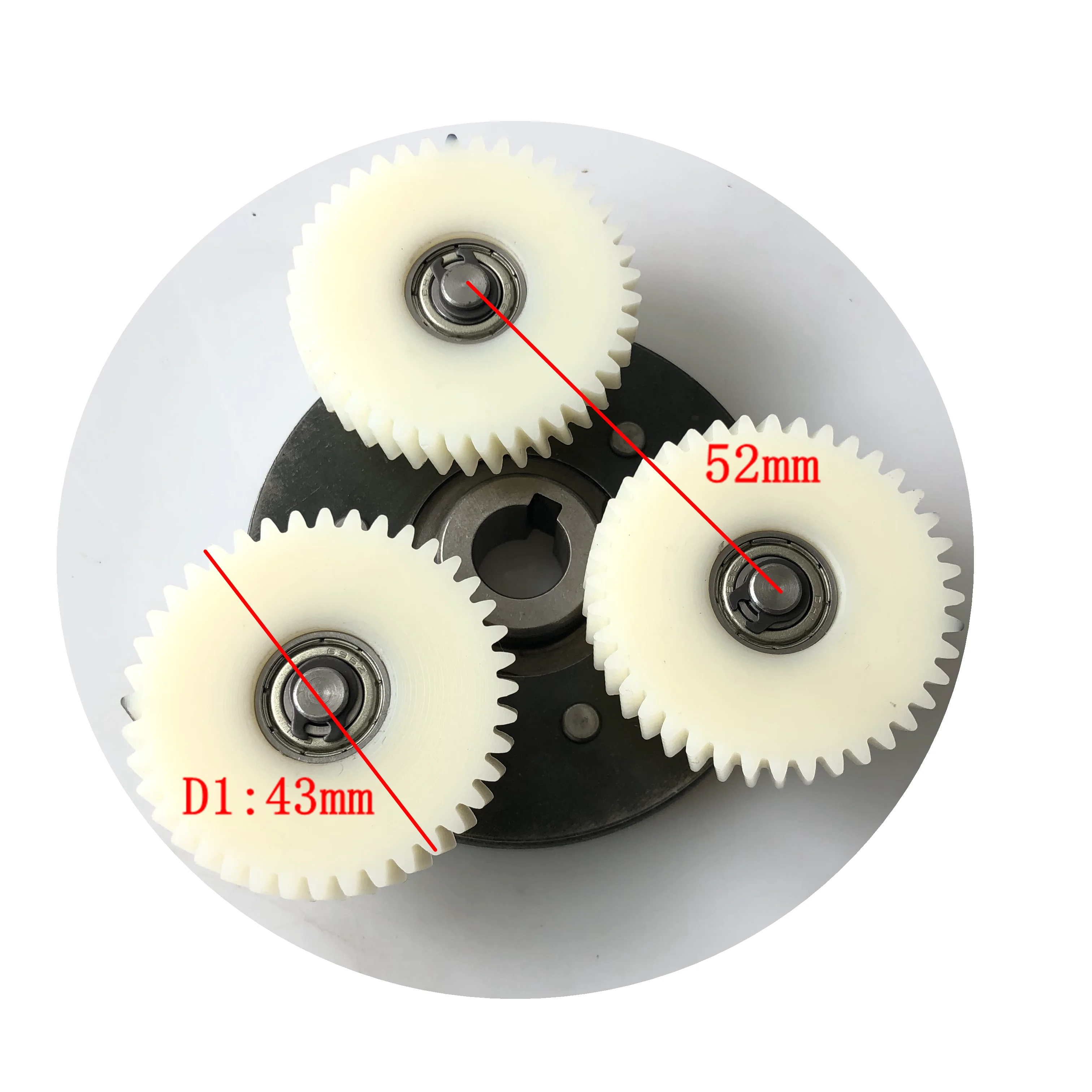 AKM 95RX Motor Clutch Assembly with Nylon Gear Set Spare Part for Aikema Helical Geared Hub Motor Replacement