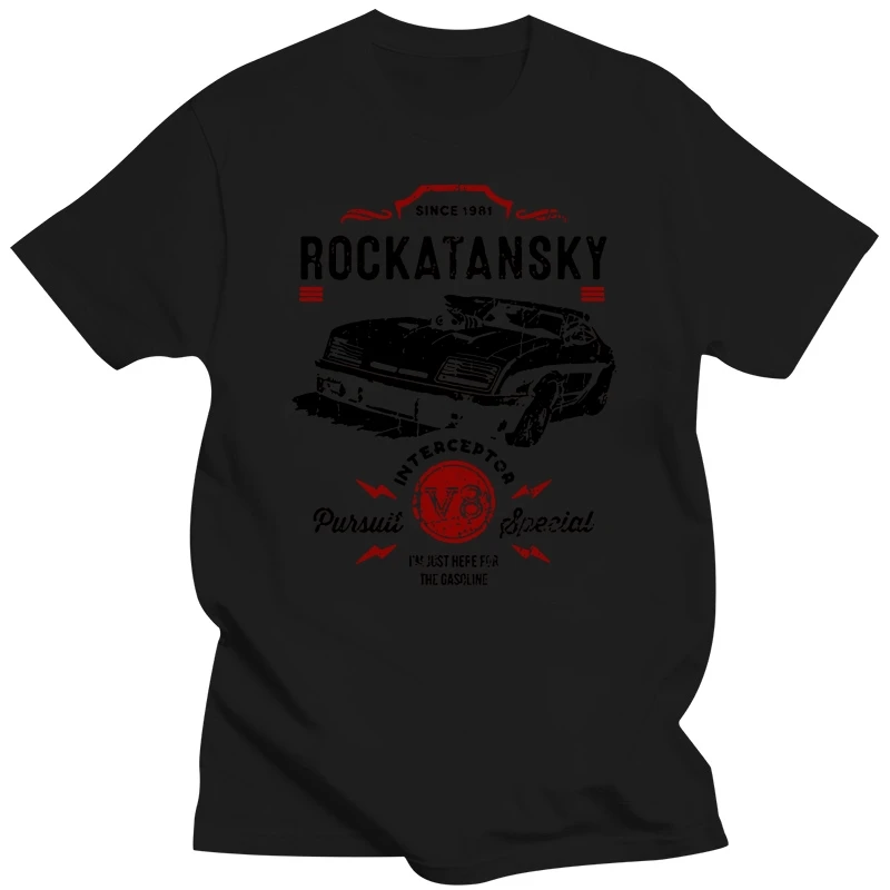 T Shirt Tshirts Black Tee Rockatansky Mens T Shirt Mad Max Mfp Main Force Patrol Pursuit Interceptor 012934