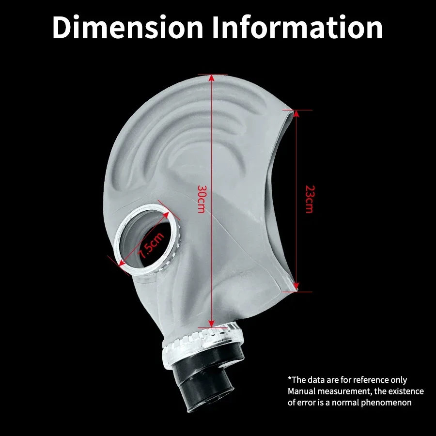 Maschera antigas in gomma chimica sicurezza industriale grande maschera a Gas integrale vernice sicurezza sul posto di lavoro scatola filtro a