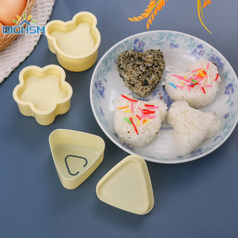 DIY Sushi Mold Onigiri Rice Ball Food Press Triangular Sushi Maker Molds Japanese Kitchen Utensils Lunch Bento Tools Accessories