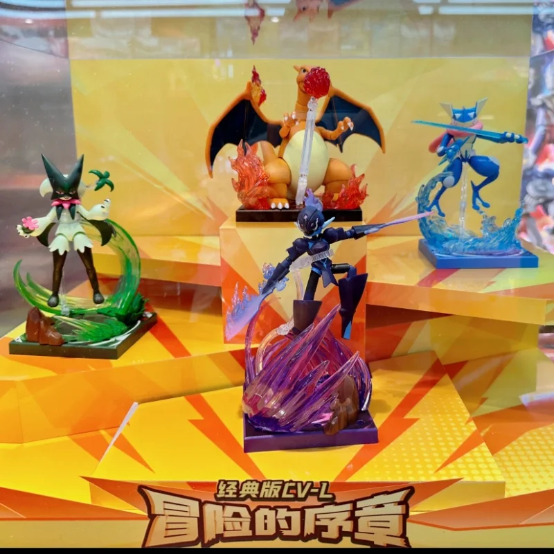 

Blokees Model Pokemon Toys Assembly Model Meowscarada Ceruledge Charizard Greninja Collectible Robot Kits Models Kids Gift