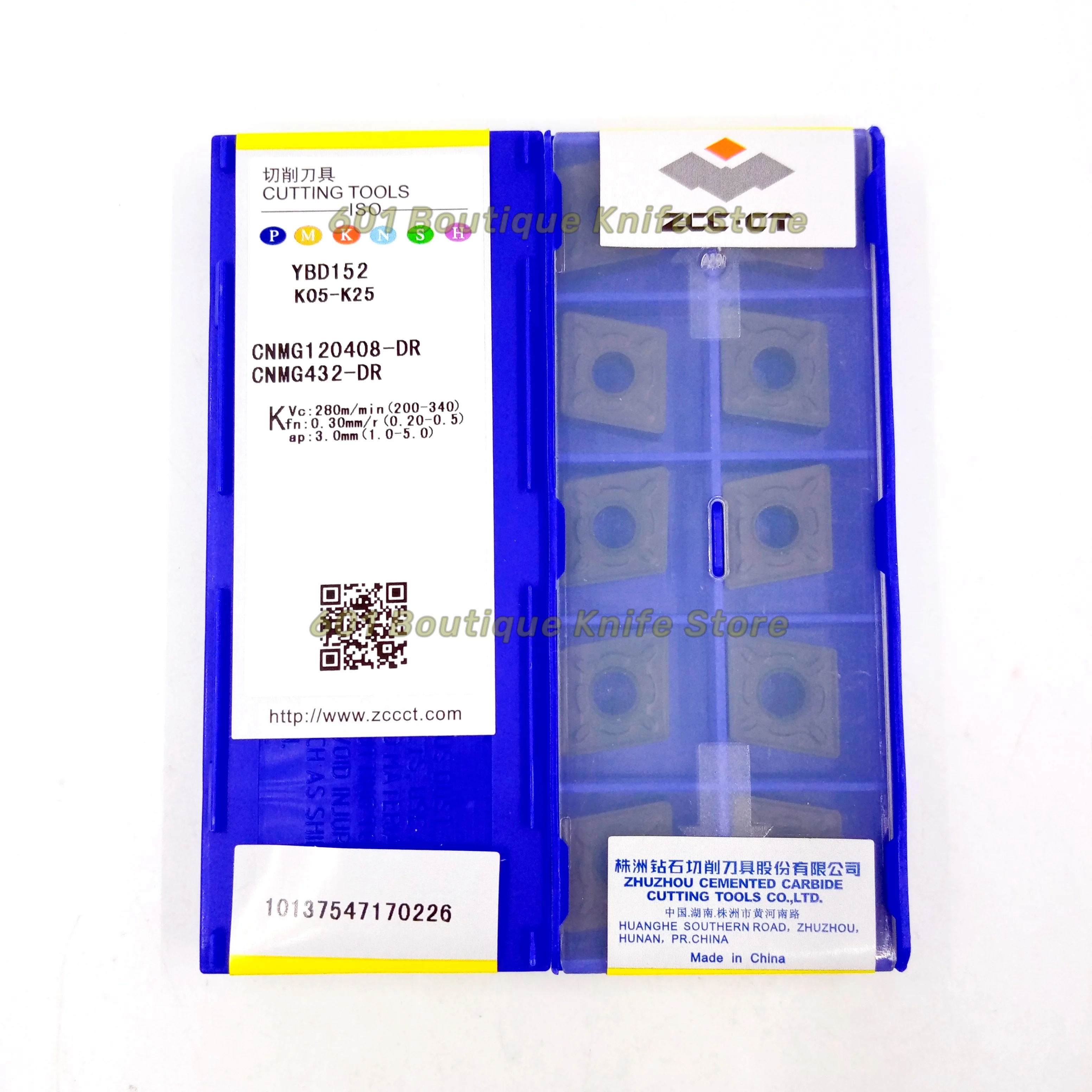 CNMG120408-DR YBD152  ORIGINAL ZCCCT CEMENTED CARBIDE negative turning insert plate chip