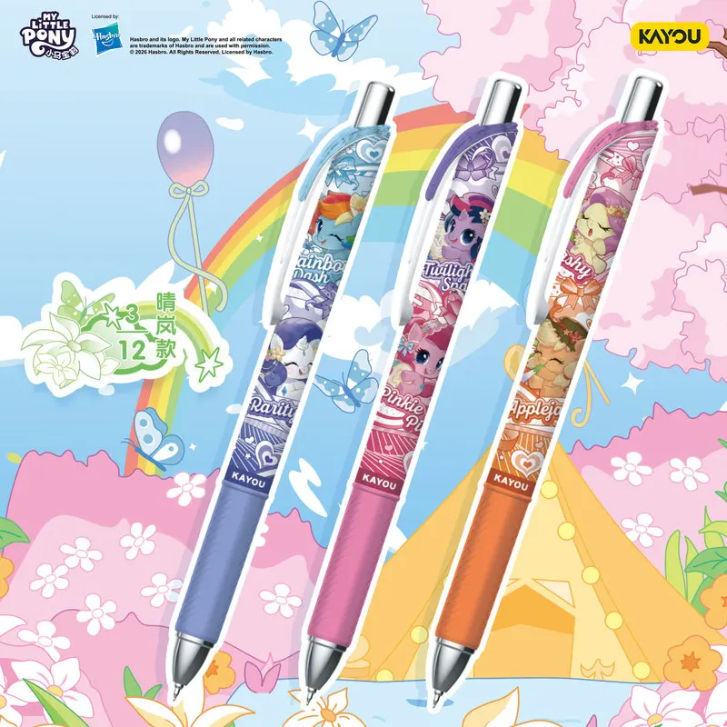 Kayou My Little Pony Neutral Pen Notes On Friendship Fantasy Version Vol.8 Blind Box Automatic Pen Portable School Supplies Set view 4