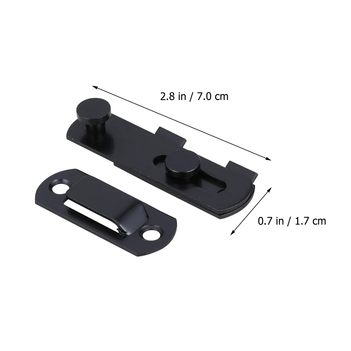 

2pcs Stainless Steel Right Latch Heavy Duty Door Hasp For Doors Windows Cabinets Gates Furniture Pet Cage S Size