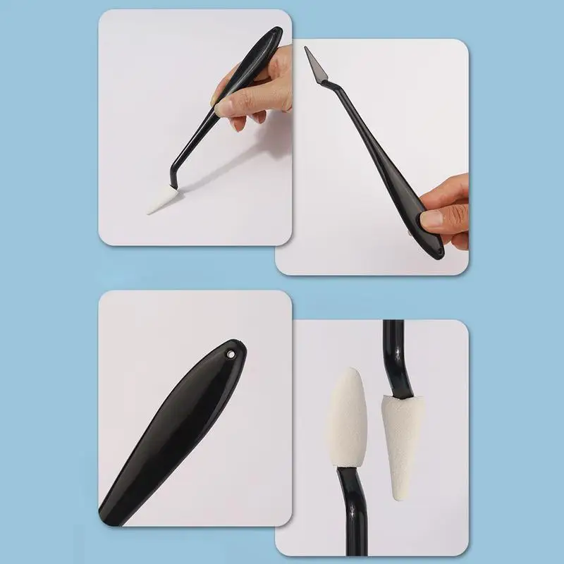 Blending Sponge Pen Blending Stumps For Drawing Multipurpose Ergonomic Sketch Wipe Scrapers With Rub Sponge For Artist Charcoal