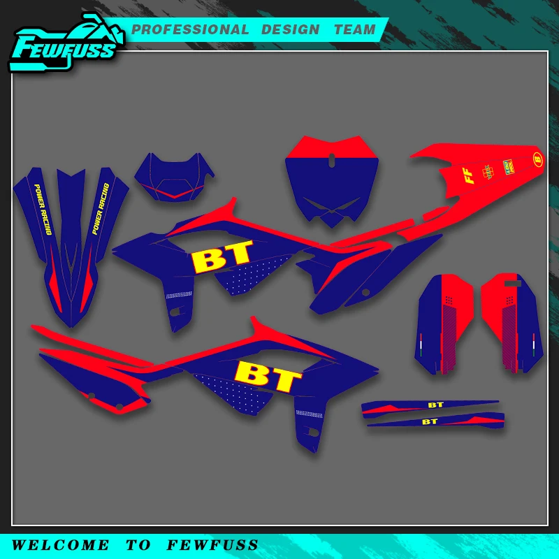 

Наклейки Fewfuss с полной графикой для Beta RR 2020 2021 2022 125 200 250 300 350 390 430 480 фон индивидуальный номер