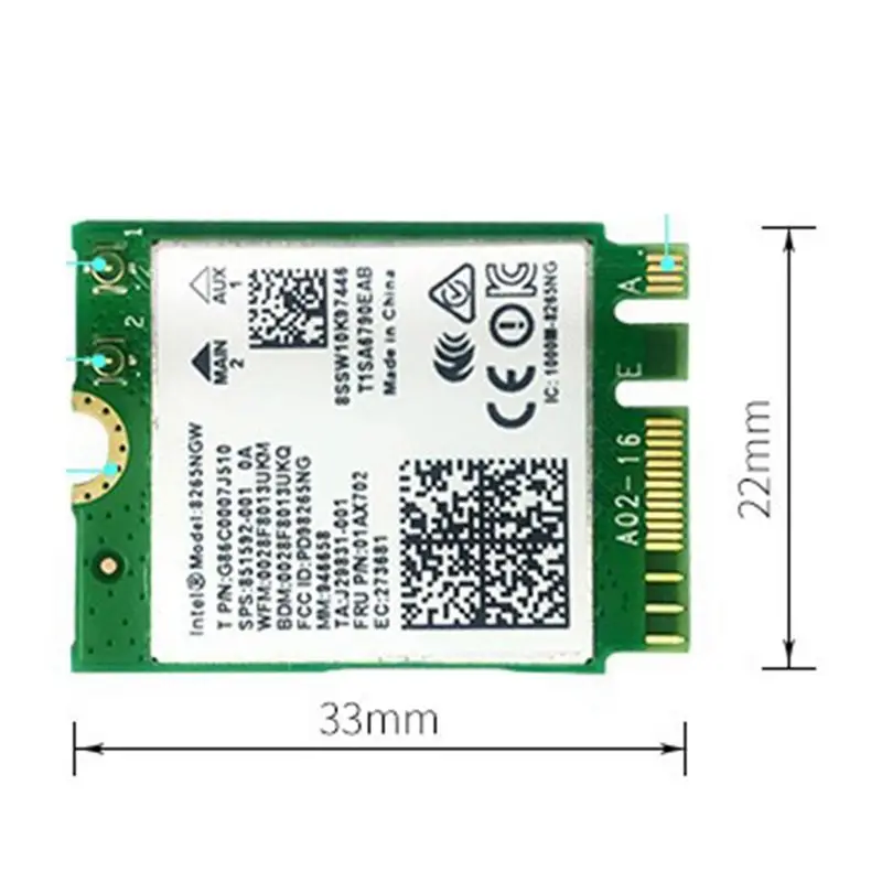 a60i]-cartao-wifi-ac8265-adaptador-de-rede-com-antena-de-6db-para-nano-300mbps-867mbps-24ghz-5ghz-dual-band-ngff-bt42