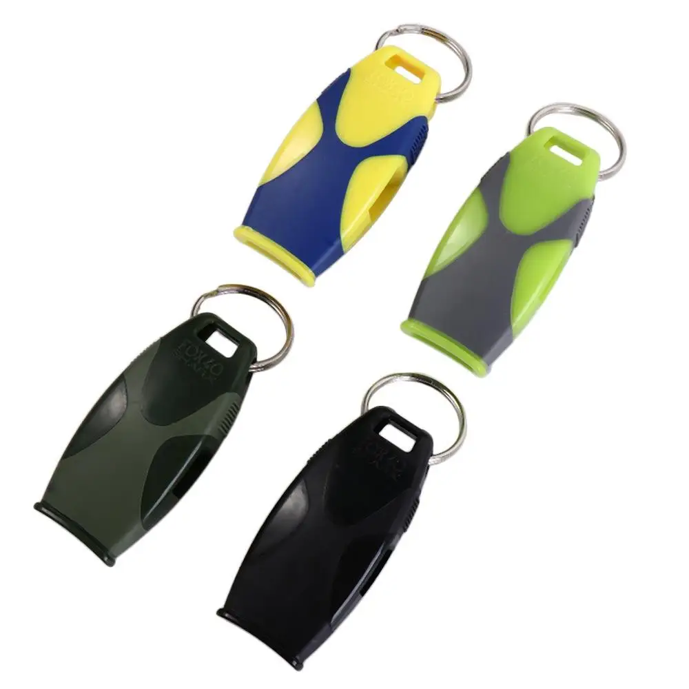 Survival Tools Bicolor Referee Whistles ABS Classic Seedless Whistle Professional Cheering Fish Mouth Whistle Climbing