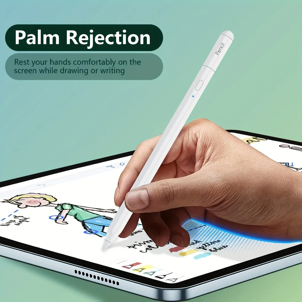 

Стилус для iPad Pro 11, 12.9, 13, 7/8/9/10/11-го поколений, mini 5, 6, 7 с функцией распознавания ладони и наклона, для iPad 2025 M4, стилус для Air 6 M2 Pro M3
